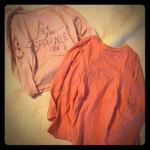 Girls gap tees. 5T. EUC